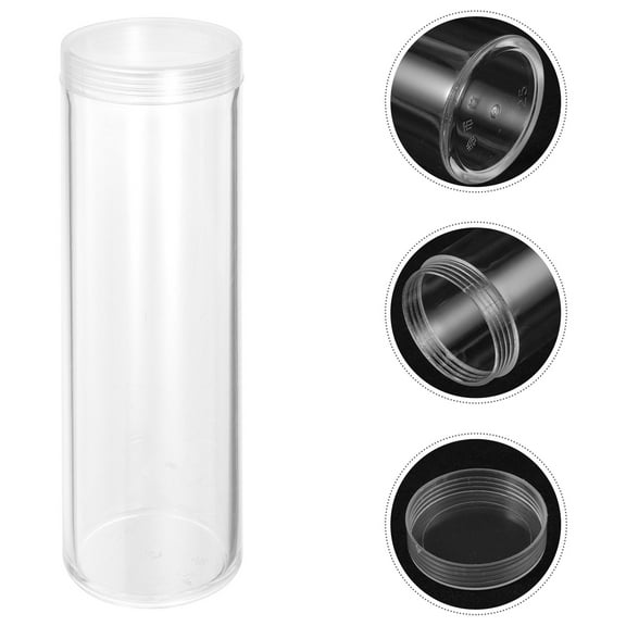 UPOUART Storage Tubes For Coins 10Pcs 4.3x1.4in
