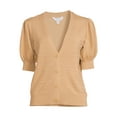 thumbnail image 4 of Time and Tru Women’s Puff Sleeve Cardigan, 4 of 5