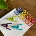 thumbnail image 5 of 30 Pack Assorted Chip Bag Clips Utility - PVC 2 Inch Coated Colorful Sealer for Sealing Food - Paper Holder, Clothesline Clip for Laundry Hanging, Kitchen Bags, Multipurpose Clothes Pins Random color, 5 of 7