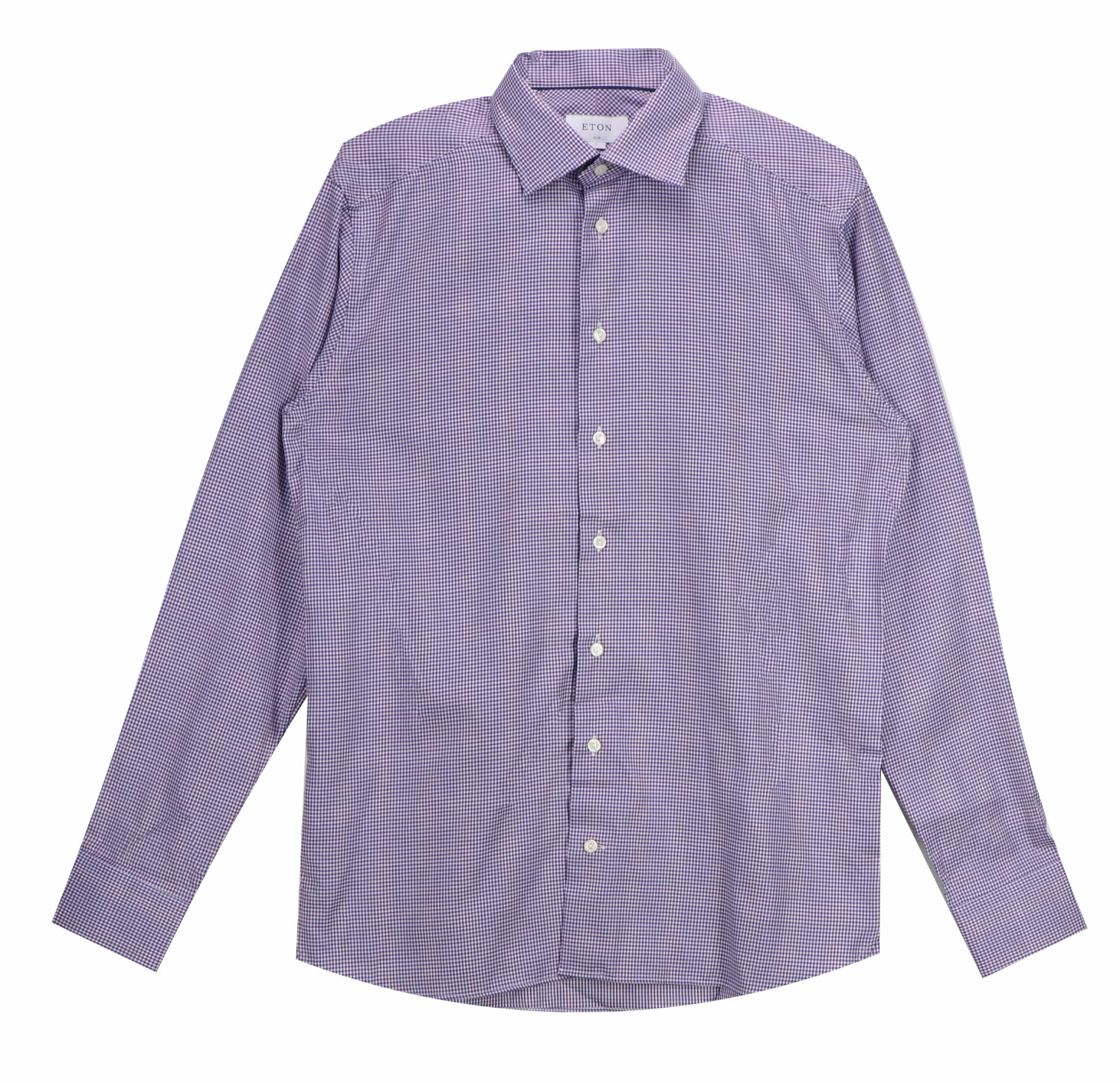 Purple / White Checkered Dress Shirt 