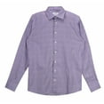 thumbnail image 1 of Eton Men's Purple / White Checkered Dress Shirt - L, 1 of 2