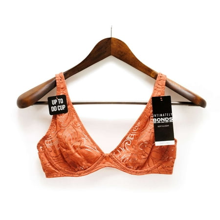 

Bonds Women s Intimately Deep V Bra Tile Red 32DD - US