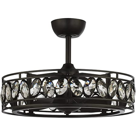 

Ceiling Fan with Lights and Remote Control Black Chandelier Ceiling Fan with Lights Reversible Blades Indoor 25 Inch