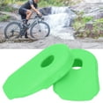 thumbnail image 4 of 2 fundas de silicona para bicicletas plegables, protege tu juego de bielas con estilo - Fundas protectoras verdes para bielas de bicicleta de montaña, 4 of 8