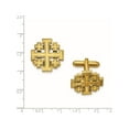 thumbnail image 2 of Symbols of Faith - 14k Gold-plated Jerusalem Cross Cuff Links, 2 of 2
