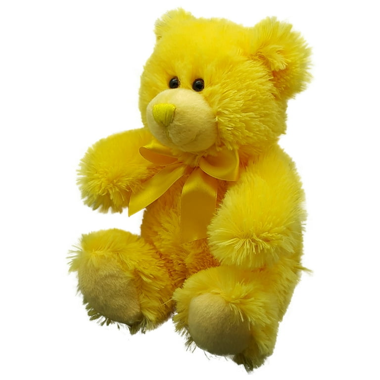 Anico Plush Teddy Bear Stuffed Animal Bright Yellow 8