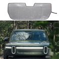 thumbnail image 3 of For R1T 2022 2023 Front Windshield Sun Shade, Sun Visor Protector Blocks UV Rays Foldable Interior Accessories, 3 of 5
