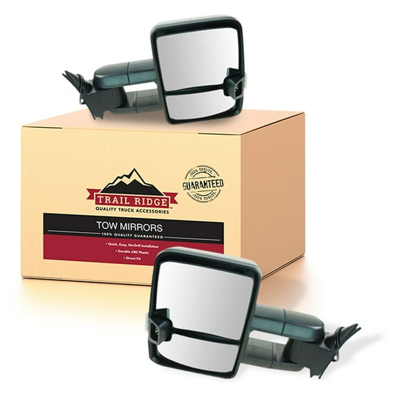 Trail Ridge Tow Mirror Manual Smoke Signal LED Spotlight Black Pair for GM Truck TR00057 Fits select: 1988-2000 CHEVROLET GMT-400, 1995-2000 CHEVROLET TAHOE