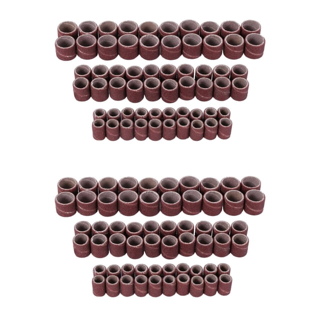 132 Pcs Drum Sanders Set Including 120 Pcs Sanding Bands and 12 Pcs Drum Mandrels