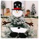 thumbnail image 1 of Adorno colgante para árbol de Navidad, muñeco de nieve/ciervo/Papá Noel de dibujos animados, muñeco de árbol de Navidad artesanal, 1 of 5