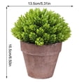 thumbnail image 2 of Maceta falsa Decoración de mesa de flores Flor artificial de plástico Bonsai Simulación de sala de estar Flor en maceta, Verde Eigraketly HA8892-03B, 2 of 6