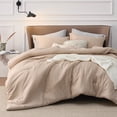 thumbnail image 1 of Juego de edredón Bedsure Queen Warm Sand con 1 edredón y 2 fundas, 1 of 8