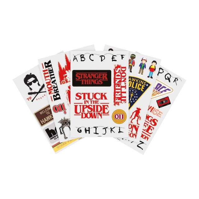 Stranger Things - Sets de Pegatinas The Upside Down - Packs de 37 (Multicolor)