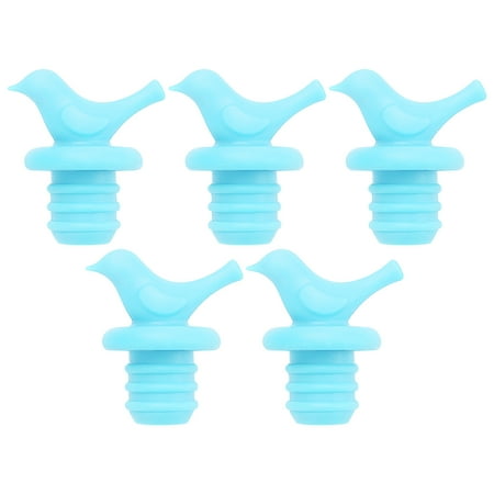 

5PCS Bird Silicone Bottle Cap Bottle Stopper Red Stopper Seasoning Bottle Stopper Stoppers Pack