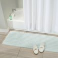 thumbnail image 2 of mDesign Soft 100% Cotton X-Long Accent Rug Mat/Runner, Ribbed, 60" x 21" - Water, 2 of 7
