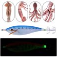 thumbnail image 4 of Anzuelo Pulpo Señuelo Pesca Calamar Horizontal Artificial Brillante para Nocturna, 4 of 9
