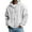 A-White425, variant on XIAOCHA Mens Waffle Knit Full Zip Hoodies Loose Pocket Drawstring Jacket Winter Warm Outdoor Casual Hoodie