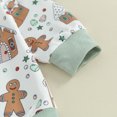 thumbnail image 4 of Newborn Baby Boy Girl Christmas Outfit Gingerbread Man Sweatshirt Romper Long Sleeve Bodysuit Fall Winter My First Christmas Clothes, 4 of 8