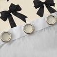 thumbnail image 4 of Feelyou Kawaii Bowknot Child Curtains Pack of 2 (42x84 Each), Dreamy Princess Style Curtains Blackout, Girly Black Ribbon Bedroom Curtains, Curtains and Drapes Room Decor, 4 of 6