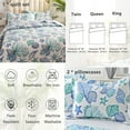 thumbnail image 5 of Beartech Ocean Quilt Twin Size Coastal Blue Bedspread Microfiber Cabin Bedding Set, 5 of 7