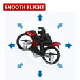 thumbnail image 6 of HLONK RC Cars,Flying Motorcycle RC Drone Land Air Motorcycle Aircraft Remote Control Four-axis Drone 360°Stunt Roll Racing Motorcycle Kids Flying Toys 2.4G RC Drone for Children, Boys Girls, 6 of 6