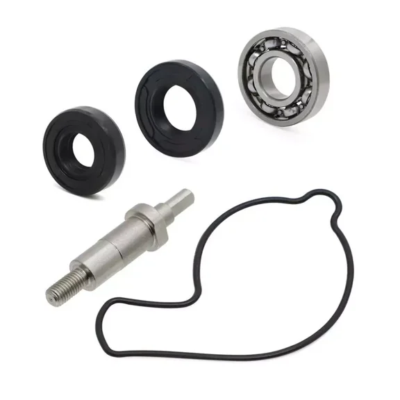 Complete Repair Kit: Includes all necessary components for water pump bearing and shaft repair.
