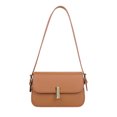 thumbnail image 1 of Sywqhk Bolso De Hombro De Cuero De Pu Retro Para Mujer Bolsos De Mini Axilas De Color Sólido (Marrón) Sywqhk Para estrenar, 1 of 6