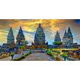 thumbnail image 2 of Gavidia, Pedro 24x15 White Modern Wood Framed Museum Art Print Titled - Yogyakarta Indonesia Prambanan temple, 2 of 4