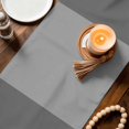 thumbnail image 3 of Yellow Grey Stripes Table Runner 70 Inches, Abstract Lines Geometric Modern Art Bed Runner Dresser Scarves Tabletop for Indoor Outdoor Parties/Ceremony/Banquet, 13" x 70", 3 of 9