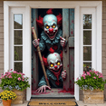 thumbnail image 6 of Creepy Clown Halloween Banner Scary Clown Decoration Horror Theme for Halloween Party Indoor Decoration Spooky Event, 6 of 9