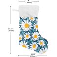 thumbnail image 2 of GZHJMY Christmas Stocking, Personalized Daisy Large Candy Stocking, 1 PCS Hanging Gift Xmas Stocking Decoration for Family Holiday Party Ornaments Decor Fireplace, 2 of 7