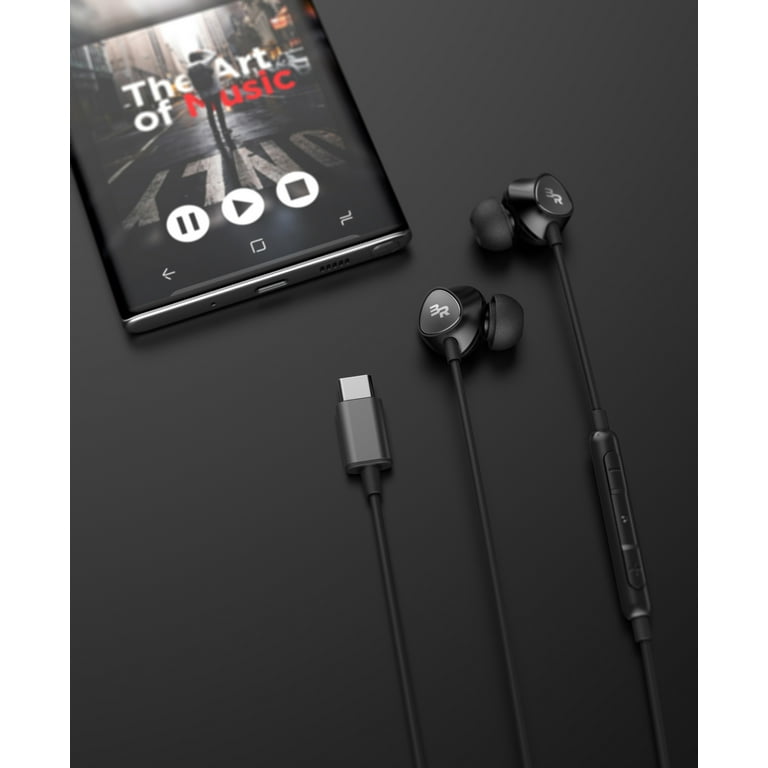 Auriculares USB C, Magnéticos Auriculares USB C In-Ear con Micrófono  Control de Volumen Auriculares con Cable Compatible con Sam.Sung S20 S21,  G.oogle Pixel 3/4/5, Hua.wei P30 Pro Mate 20 y más 