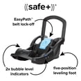 thumbnail image 3 of Diono LiteClik 30 R SafePlus Asiento y base para automóvil para bebés, orientado hacia atrás para bebés de 4 a 30 libras, ingeniería SafePlus, con inserto para bebés, parasol UPF 50+ (negro), 3 of 5