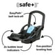 thumbnail image 3 of Diono LiteClik 30 R SafePlus Asiento y base para automóvil para bebés, orientado hacia atrás para bebés de 4 a 30 libras, ingeniería SafePlus, con inserto para bebés, parasol UPF 50+ (negro), 3 of 5