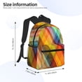 thumbnail image 4 of Lsque Abstract Watercolors Tartan Classic Casual Backpack - Large Capacity Water-Resistant Backpack for School, Work, Travel, and Outdoor Activities, 4 of 8