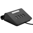 thumbnail image 3 of 4 Port USB HUB Splitter Power Adapter with Phone Holder for Android/IOS Mobile Phone LaptopBlack, 3 of 5