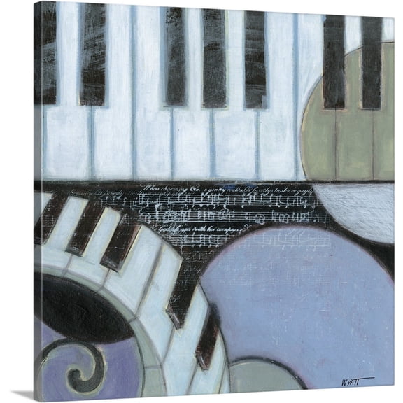 Great BIG Canvas | "Cool Jazz III" Canvas Wall Art - 16x16