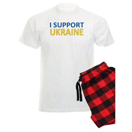 

CafePress - I Support Ukraine Pajamas - Men s Light Pajamas