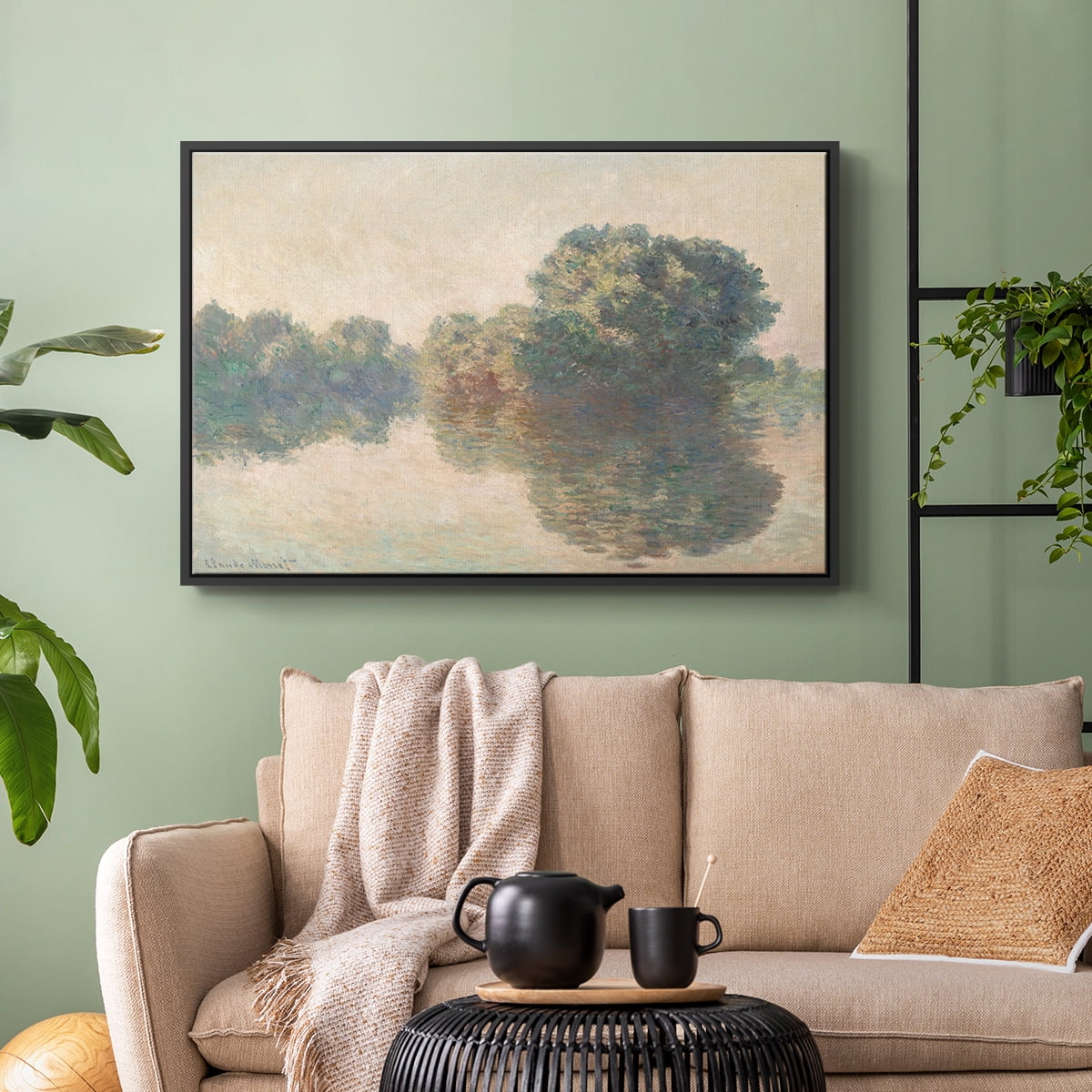 Vintage Landscape-XXXVII By Wexford Home Framed in Black Wood Gallery Wrapped Canvas 17 in. x 25 in.