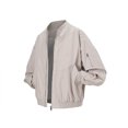 thumbnail image 1 of LOVZFMLL Jackets for Men Man Solid Color Loose Large Size Fashion Fallow Cardigan Coat, 1 of 3
