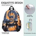 thumbnail image 5 of Orange Blue Tie Dye Mandala Pattern Backpack for School,Cute School Bag,Schoolbag with Adjustable Shoulder Straps & Padded Back,15.25"x11.5"x5.25", 5 of 5