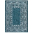thumbnail image 2 of Safavieh Courtyard Jolyon Bordered Indoor/Outdoor Area Rug, Blue/Gray, 6'7" x 9'6", 2 of 9