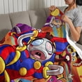 thumbnail image 3 of The Amazing Digital Circus anti-pilling, suave, ligera, esponjosa y acogedora de lujo para hogar y cocina – Perfecta para niños y adultos,120X180cm, 3 of 6