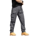 thumbnail image 2 of Pants for Men Waterproof Construction Cargo Pants with Pockets Ripstop Hiking Big and Tall Work Pants, 2 of 5