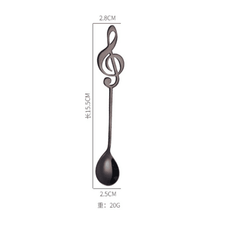 

Stainless Steel Musical Note Dessert Spoon Coffee Tea Coffee Spoon Tableware