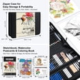 thumbnail image 4 of Set de dibujo KALOUR con 206 piezas, kit artístico con bloc de bocetos y tutorial, 4 of 8