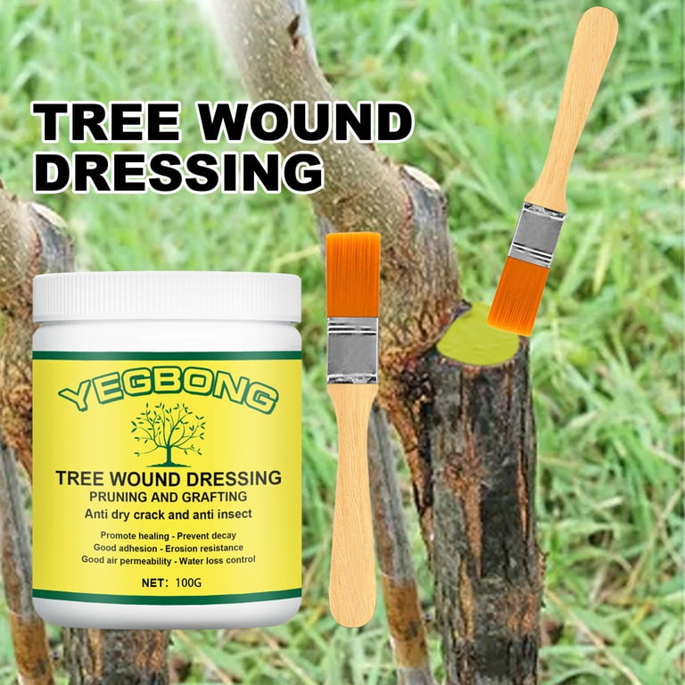 Tree Wound Pruning Sealer,500g Tree Wound Dressing with Brush, Bonsai Tree Pruni Tree Wound Pruning Sealer,500g Tree Wound Dressing with Brush, Bonsai Tree Pruni
