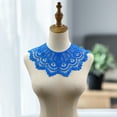 thumbnail image 3 of Farfi Collar Applique Hollow Out Tear-resistant No Deform Breathable Washable DIY Detachable 3D Effect Lace Corsage for Sewing Shop (Grey), 3 of 13