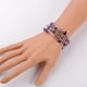 thumbnail image 2 of Pulsera Chip Warp de acero con alambre de memoria, dijes tubulares de latón y dijes redondos de hierro. Ideal como regalo de joyería para mujer., 2 of 2