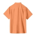 thumbnail image 5 of Men's Vacation Shirts Short Sleeve Solid Color Buttons Shirt Regular Fit Summer Casual Dress Shirts, L, 5 of 5
